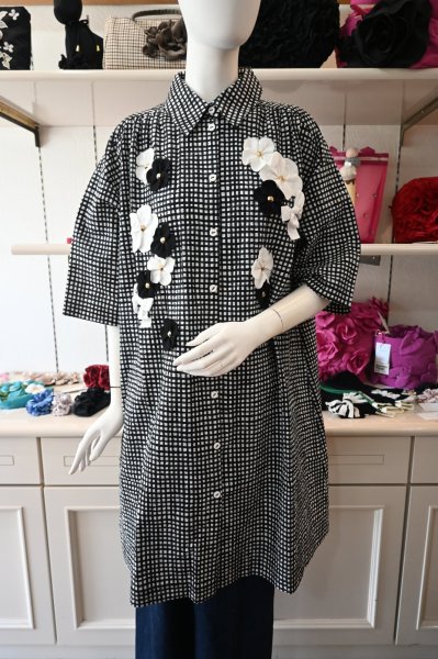 画像1: POTECHINO シャツワンピース (1)