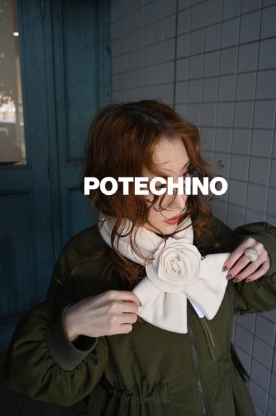 画像2: POTECHINO　マフラー（マキ花） (2)
