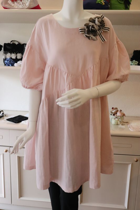 POTECHINO チュニックワンピース ☆ピンク入荷しました☆ - 尾道ポテチーノ